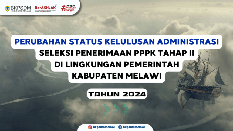 Perubahan Status Kelulusan Administrasi Seleksi Penerimaan PPPK Tahap II di Lingkungan Pemerintah Kabupaten Melawi Tahun Anggaran 2024